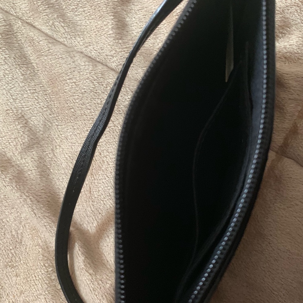 Coach Pebbled Leather Wristlet Clutch in Black - Picture 6 of 6